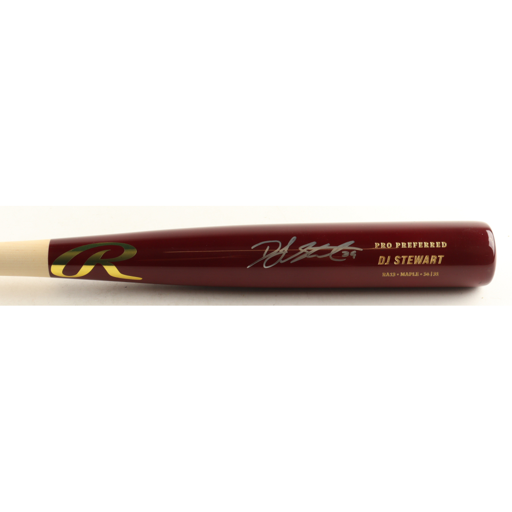 DJ Stewart Signed Rawlings Player Model Baseball Bat (JSA) at PristineAuction.com