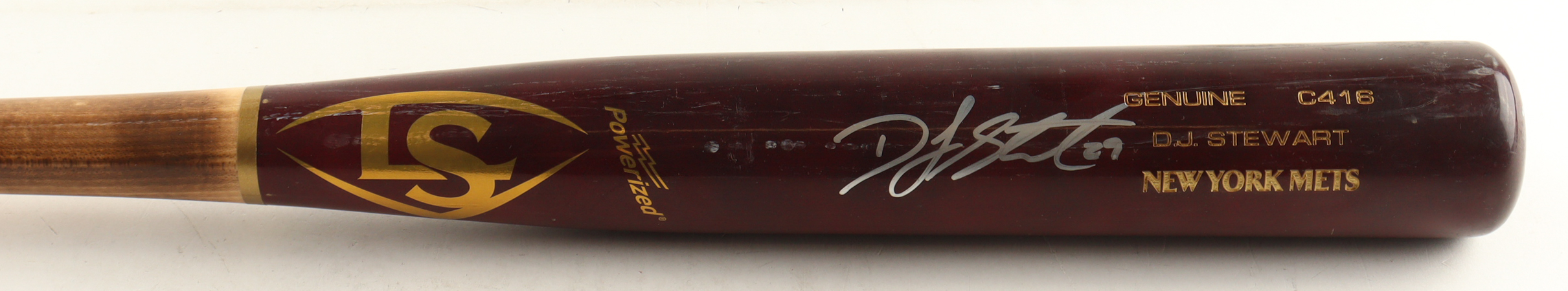 DJ Stewart Signed Louisville Slugger Player Model Baseball Bat (JSA) at PristineAuction.com DJ Stewart Signed Louisville Slugger Player Model Baseball Bat (JSA) at PristineAuction.com
