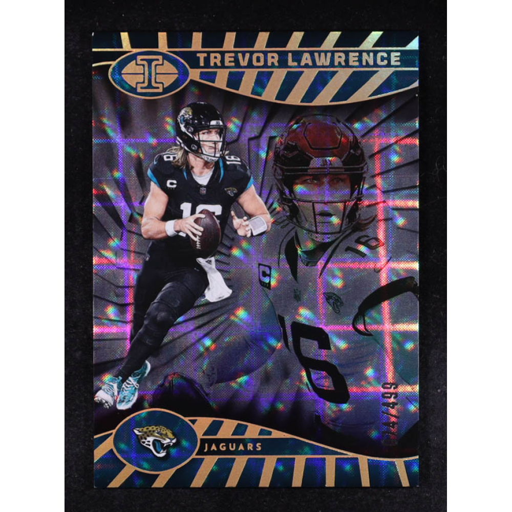 Trevor Lawrence 2024 Panini Illusions Trophy Collection Mirrored #40 #074/499 at PristineAuction.com