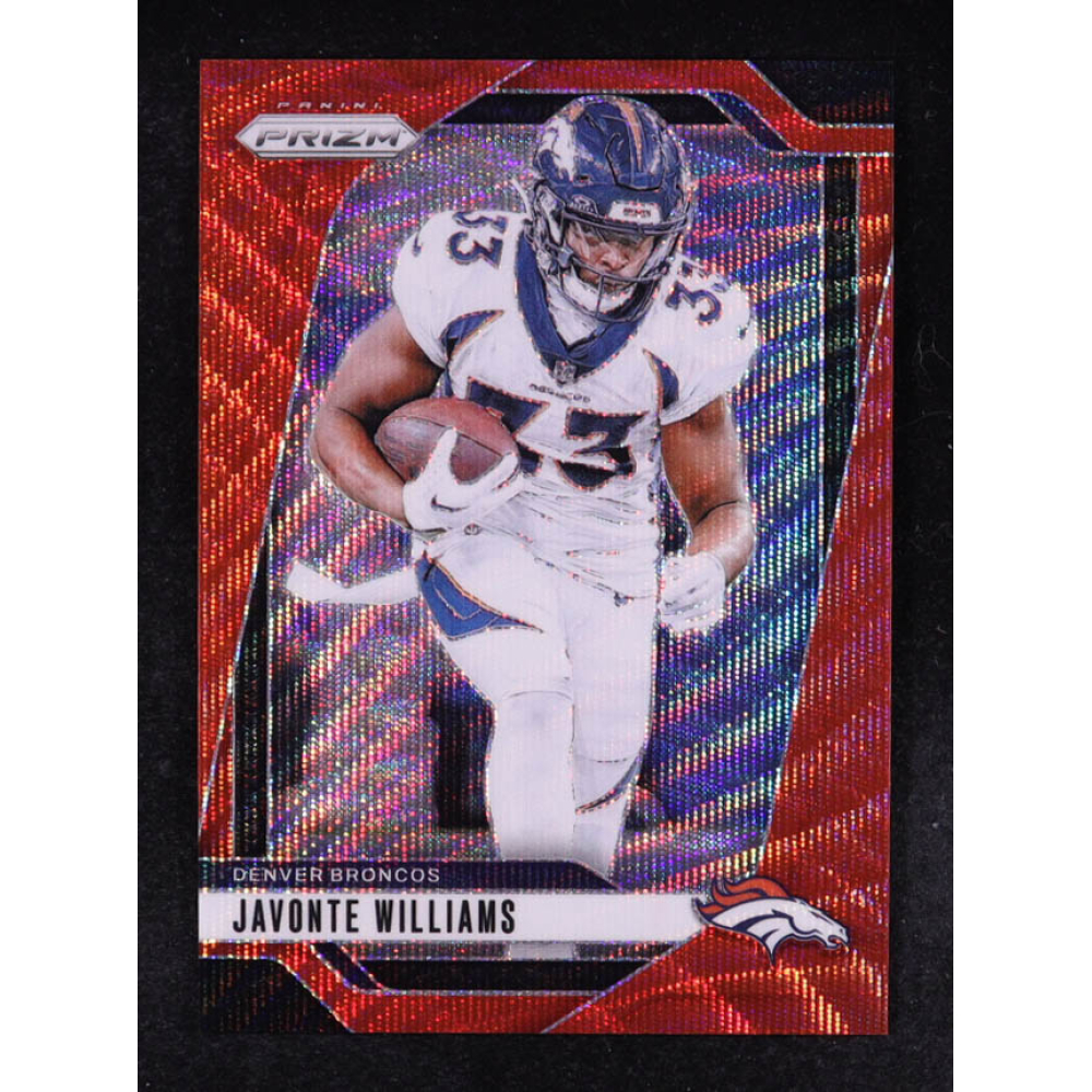 Javonte Williams 2024 Panini Prizm Prizms Red Wave #84 #062/149 at PristineAuction.com