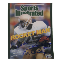 Rocket Ismail Signed Notre Dame Fighting Irish 8x10 Photo Inscribed "Go Irish" (Beckett) at PristineAuction.com