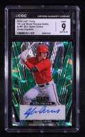Dylan Crews 2023 Leaf Trinity Metal '24 Preview Green Crystals Autographs #LMPDC1 #1/3 RC (CGC 9 | Auto Grade CGC 10) at PristineAuction.com