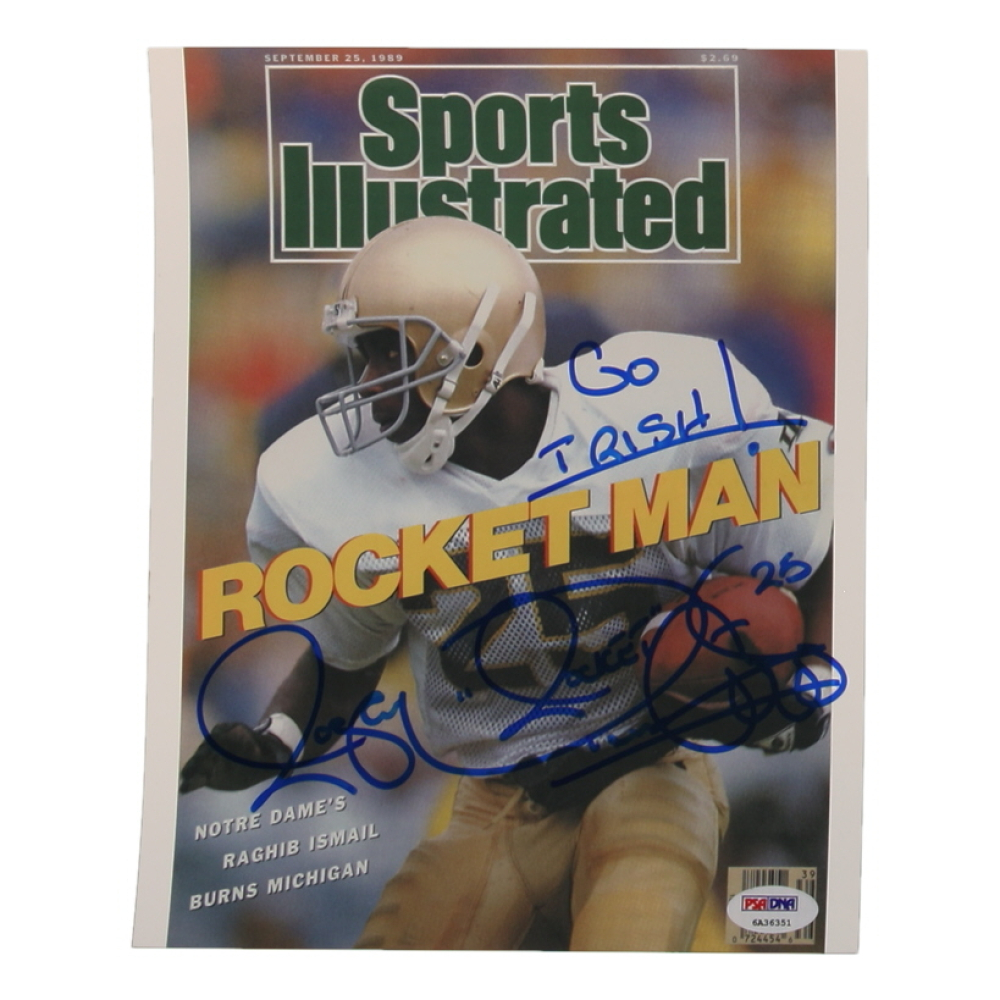 Rocket Ismail Signed Notre Dame Fighting Irish 8x10 Photo Inscribed "Go Irish" (PSA) at PristineAuction.com