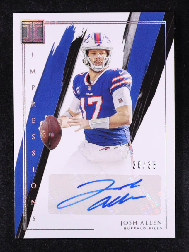 Josh Allen 2021 Panini Impeccable Impeccable Impressions #7 #20/35 at PristineAuction.com Josh Allen 2021 Panini Impeccable Impeccable Impressions #7 #20/35 at PristineAuction.com