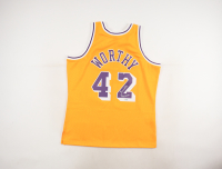 James Worthy Signed Lakers Mitchell & Ness Authentic Jersey Inscribed "Big Game" (Fanatics) at PristineAuction.com