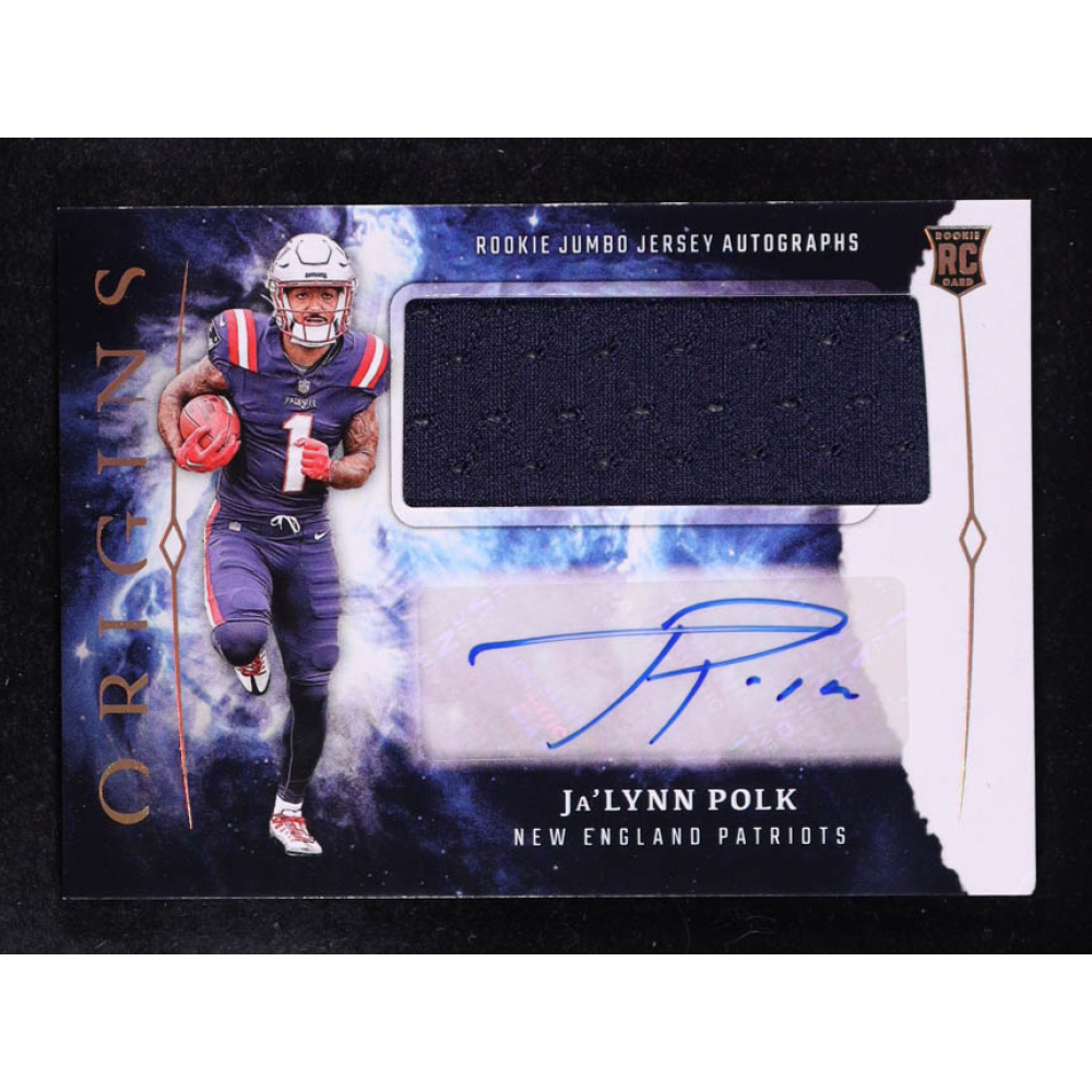 Ja'Lynn Polk 2024 Panini Origins Rookie Jumbo Jersey Autographs #28 RC at PristineAuction.com