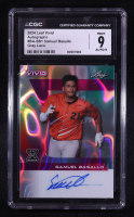 Samuel Basallo 2024 Leaf Metal Autographs Lava Purple #BASB1 #9/9 RC (CGC 9 | Auto Grade CGC 9) at PristineAuction.com