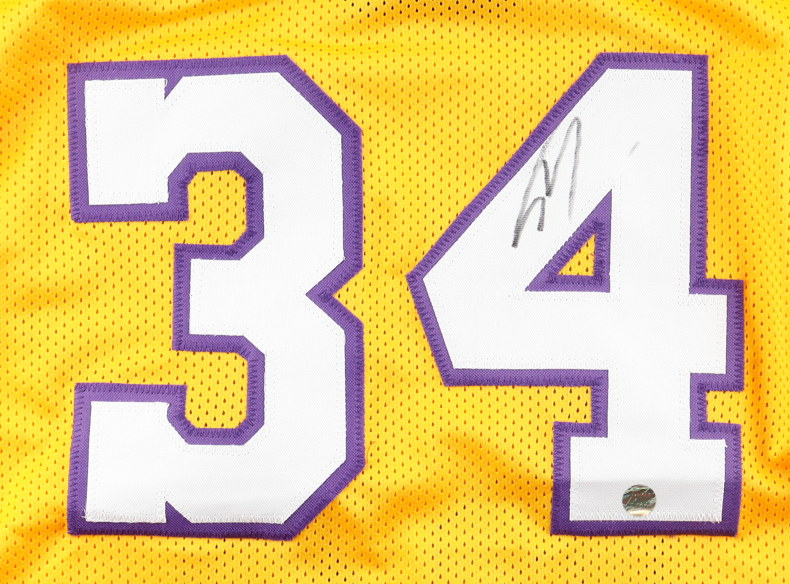 Shaquille O'Neal Signed Jersey (AWM) at PristineAuction.com Shaquille O'Neal Signed Jersey (AWM) at PristineAuction.com