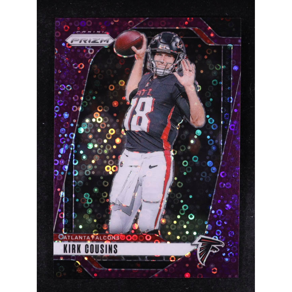 Kirk Cousins 2024 Panini Prizm Prizms No Huddle Purple #10 #36/49 at PristineAuction.com