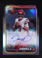 Jayden Daniels 2024 Topps Chrome Variation Auto #RA-JDA RC at PristineAuction.com