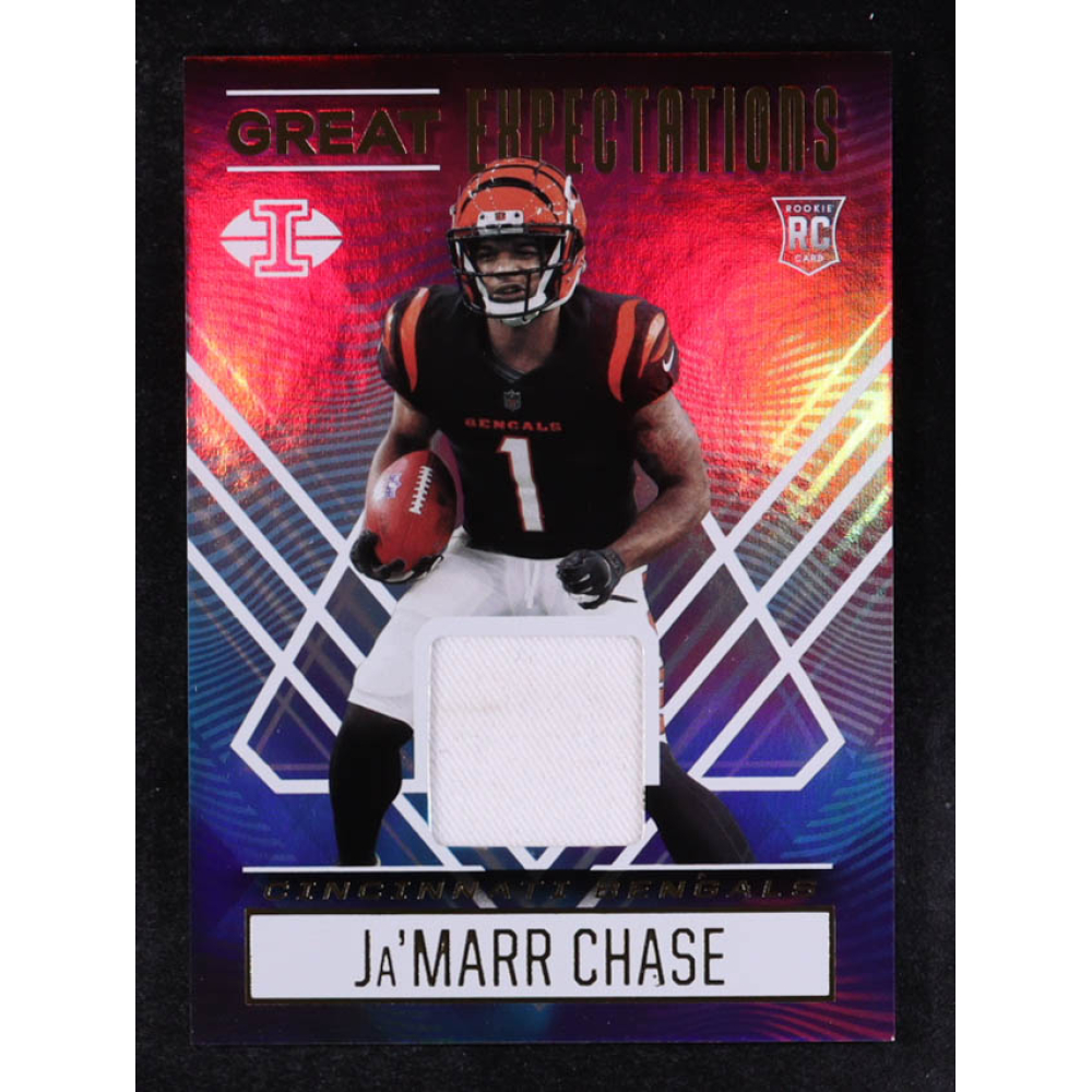 Ja'Marr Chase 2021 Panini Illusions Great Expectations Materials #7 RC at PristineAuction.com