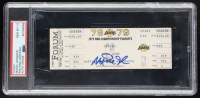 Magic Johnson Signed 1979 NBA Championship Playoffs Game Three at The Forum (PSA 10) at PristineAuction.com