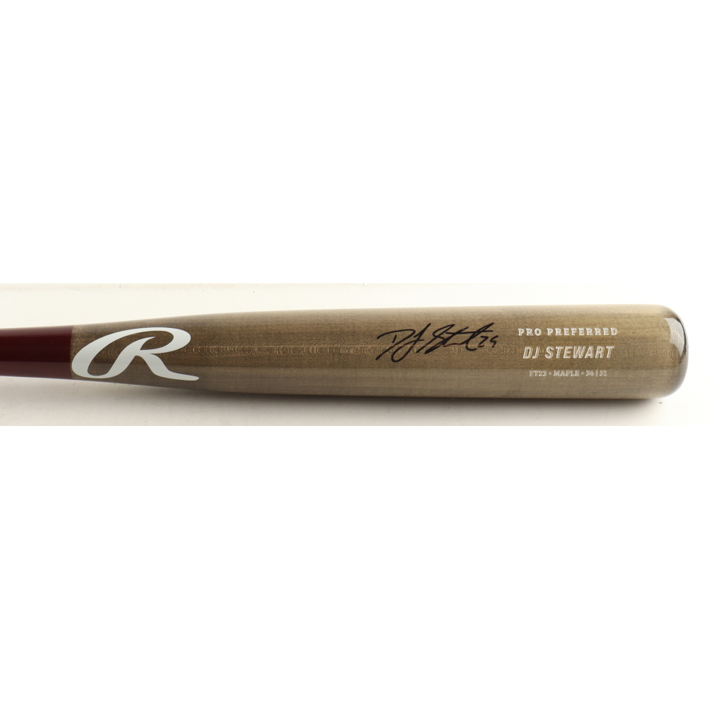DJ Stewart Signed Rawlings Player Model Baseball Bat (JSA) at PristineAuction.com