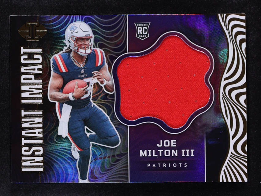 Joe Milton III 2024 Panini Illusions Instant Impact Jerseys #10 RC at PristineAuction.com Joe Milton III 2024 Panini Illusions Instant Impact Jerseys #10 RC at PristineAuction.com