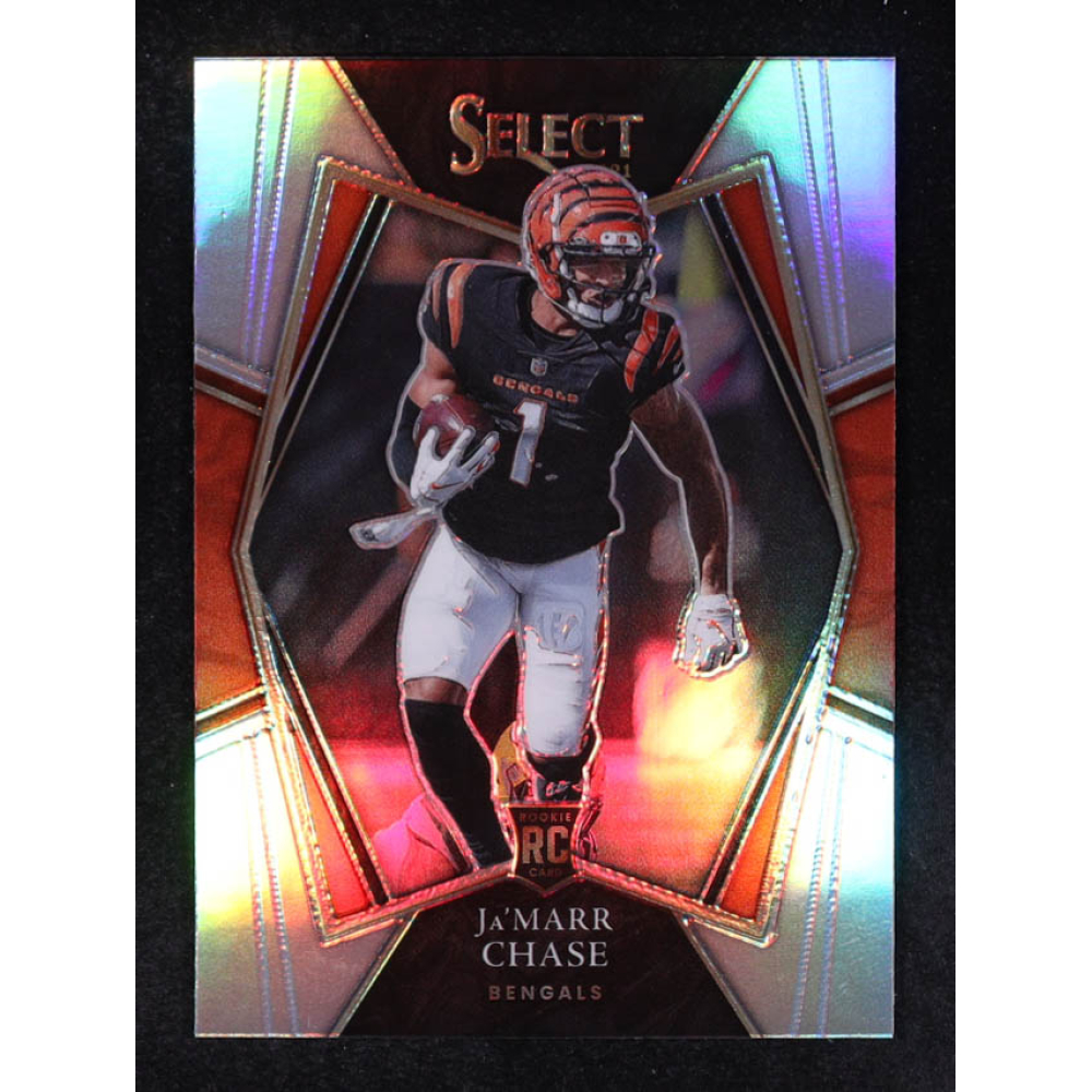 Ja'marr Chase 2021 Panini Select Silver #147 RC at PristineAuction.com