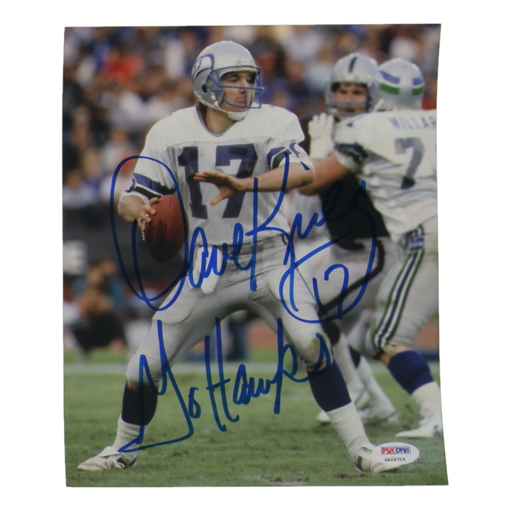 Dave Krieg Signed Seahawks 8x10 Photo Inscribed "Go Hawks!" (PSA) at PristineAuction.com
