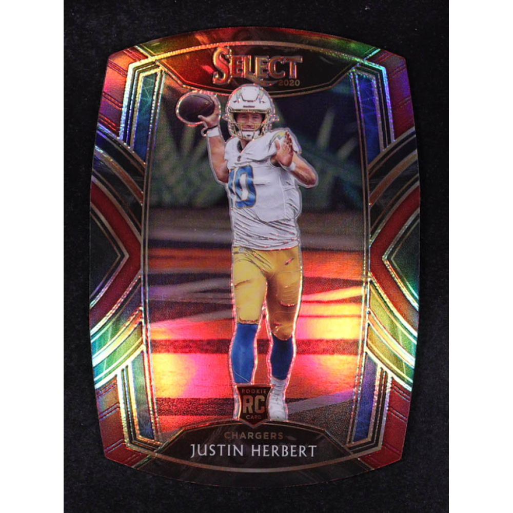 Justin Herbert 2020 Select Prizm Red Die Cut #244 RC at PristineAuction.com