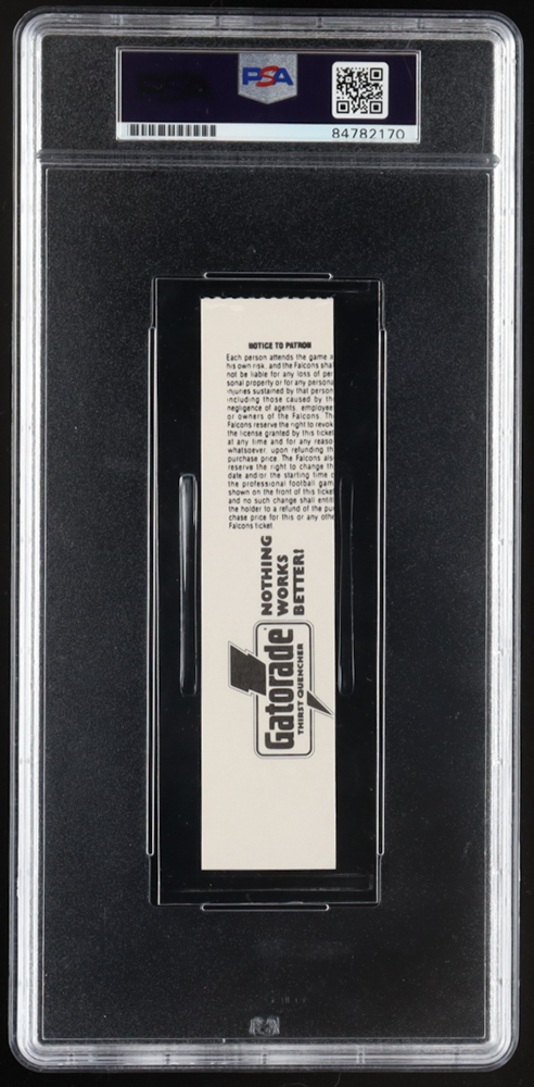 Barry Sanders Signed 1989 Lions vs. Falcons Game Ticket Inscribed "ROY 1989" (PSA) at PristineAuction.com Barry Sanders Signed 1989 Lions vs. Falcons Game Ticket Inscribed "ROY 1989" (PSA) at PristineAuction.com