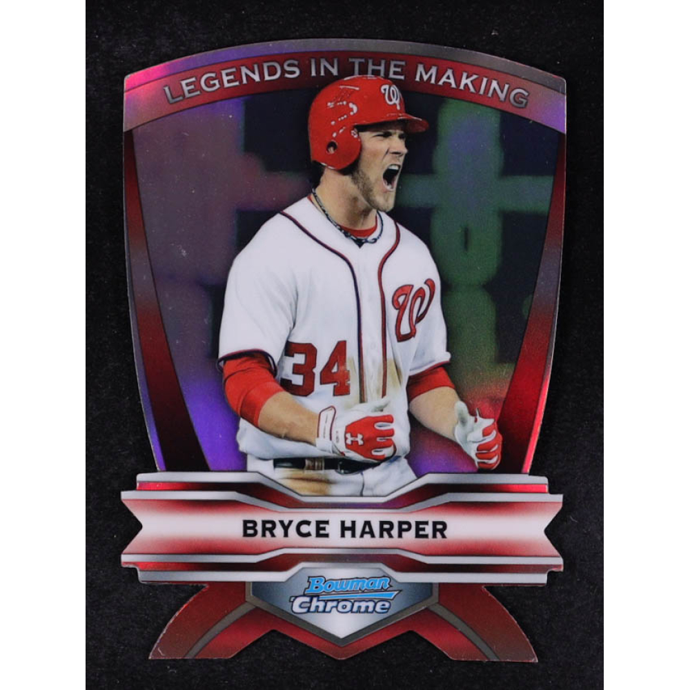 Bryce Harper 2012 Bowman Chrome Legends In The Making Die Cuts #BH RC at PristineAuction.com