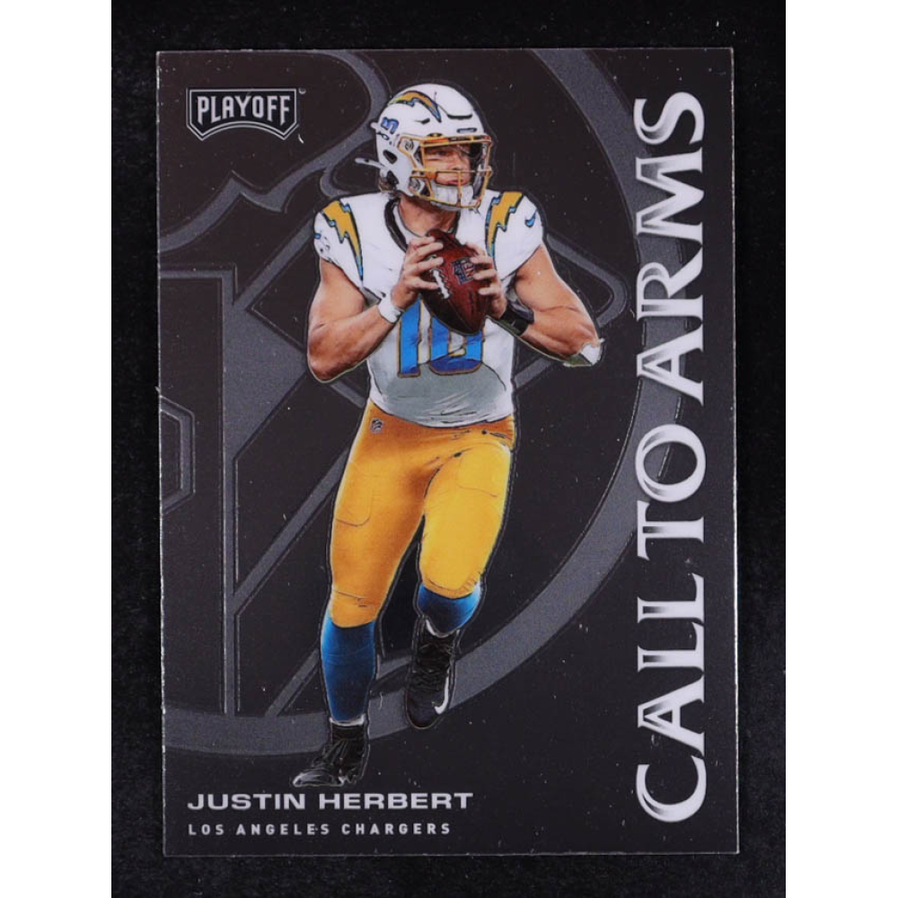 Justin Herbert 2020 Panini Playoff Call to Arms #CA19 RC at PristineAuction.com