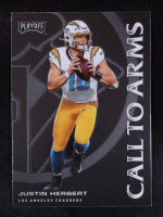 Justin Herbert 2020 Panini Playoff Call to Arms #CA19 RC at PristineAuction.com