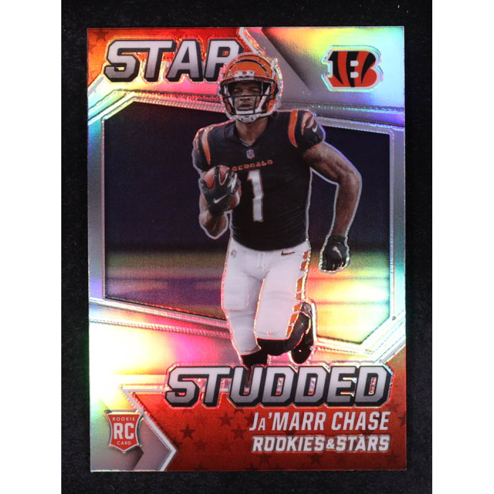 Ja'Marr Chase 2021 Rookies and Stars Star Studded Silver #27 RC at PristineAuction.com