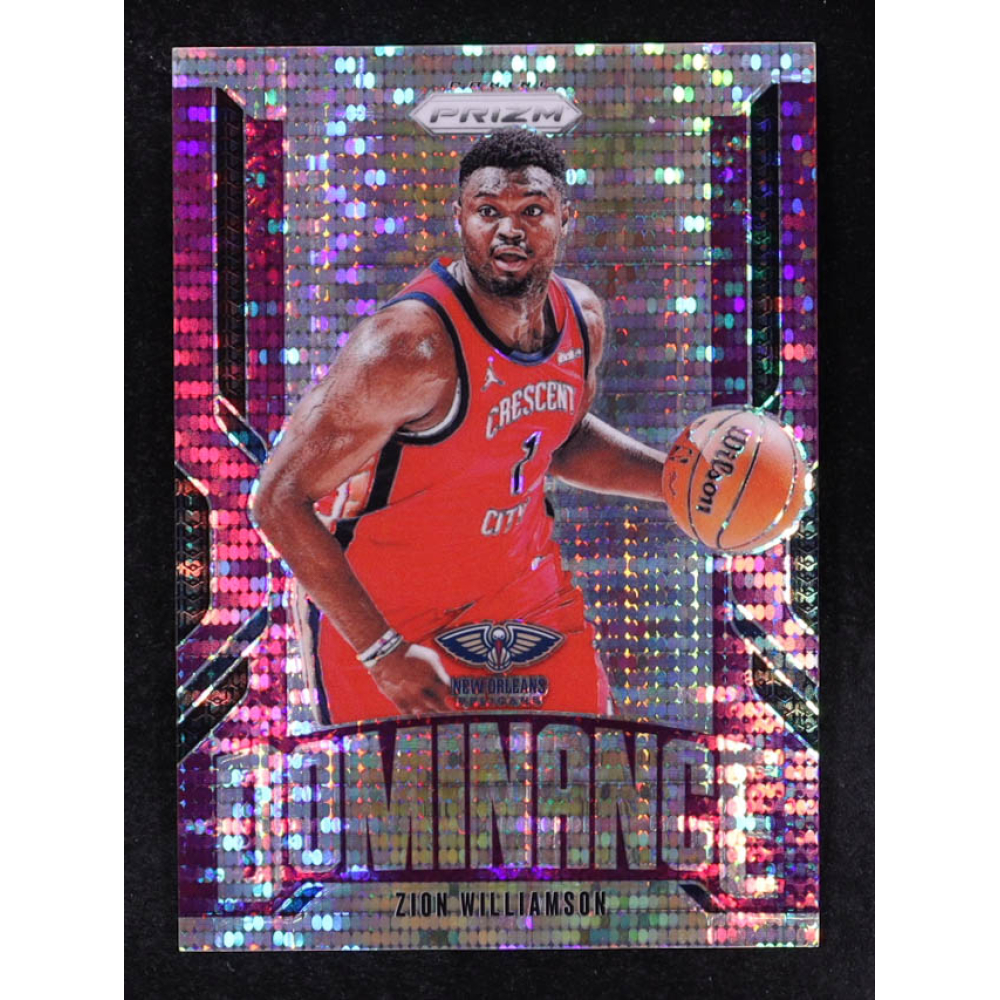 Zion Williamson 2024-25 Panini Prizm Dominance Prizms Purple Pulsar #22 #6/35 at PristineAuction.com