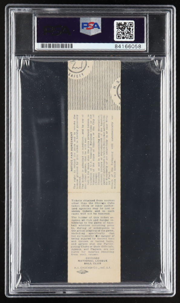 Ryne Sandberg Signed 1982 Cubs vs. Expos Game Ticket (PSA) at PristineAuction.com Ryne Sandberg Signed 1982 Cubs vs. Expos Game Ticket (PSA) at PristineAuction.com