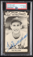 Ted Williams Signed All-Time Greats Postcard (PSA) at PristineAuction.com
