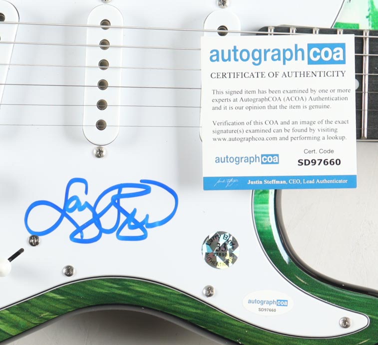 Larry Bird Signed Celtics Custom Electric Guitar (ACOA) at PristineAuction.com Larry Bird Signed Celtics Custom Electric Guitar (ACOA) at PristineAuction.com