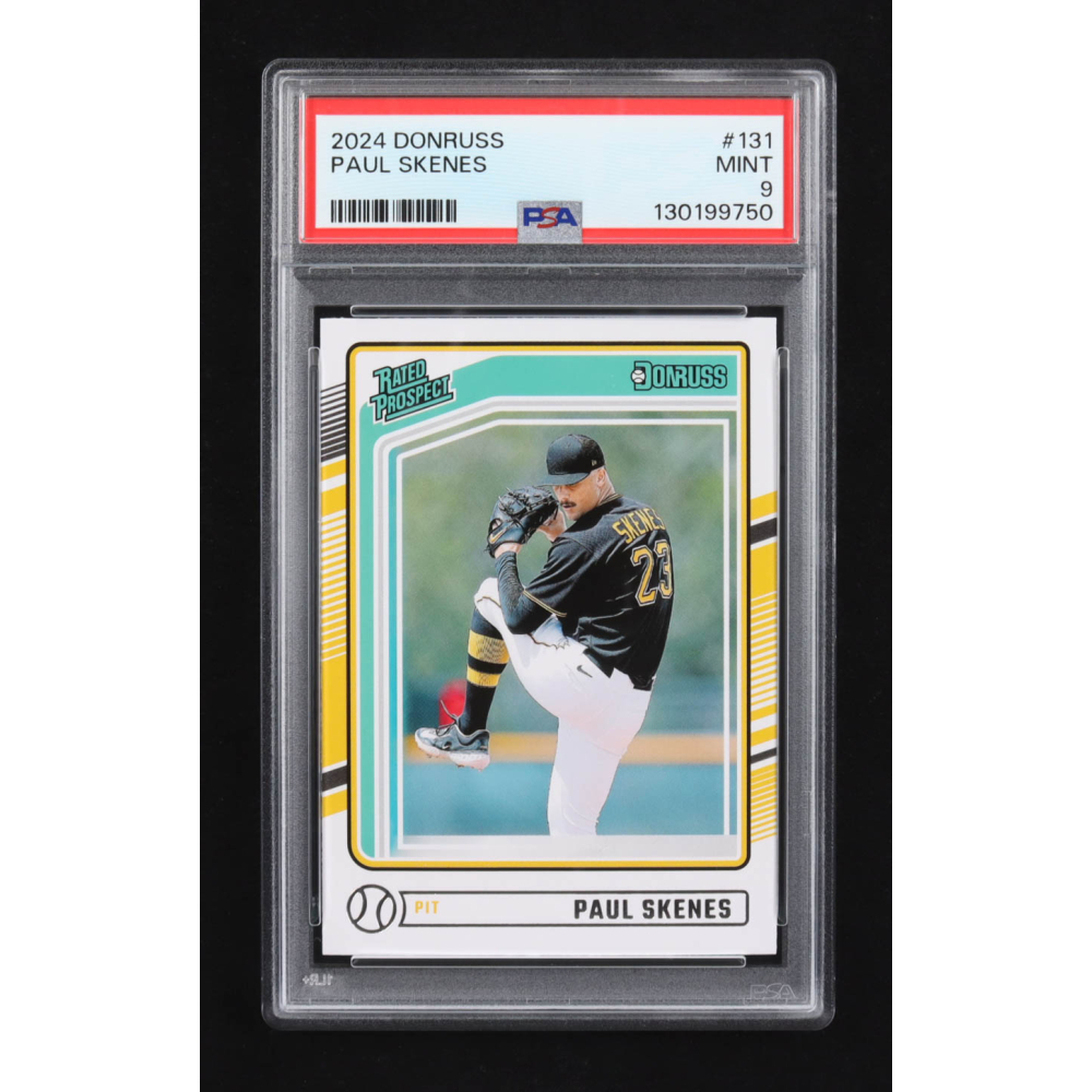 Paul Skenes 2024 Panini Donruss Rated Prospect #131 RC PSA 9) at PristineAuction.com