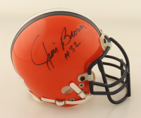 Jim Brown Signed Browns Throwback Mini Helmet (JSA) at PristineAuction.com