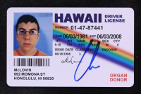 Christopher Mintz-Plasse Signed "Superbad" McLovin Drivers License (PSA) at PristineAuction.com