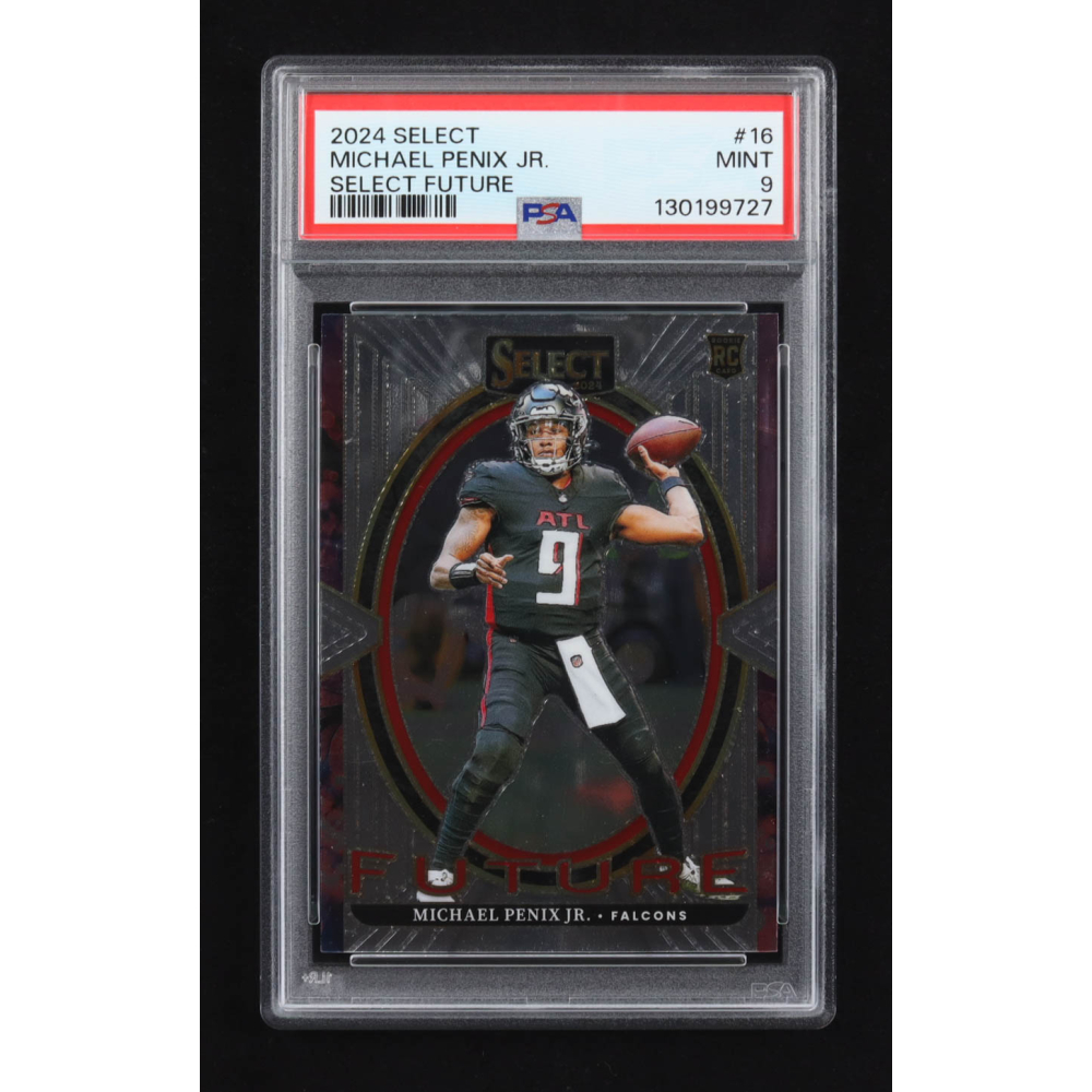 Michael Penix Jr. 2024 Panini Select Future #16 RC (PSA 9) at PristineAuction.com