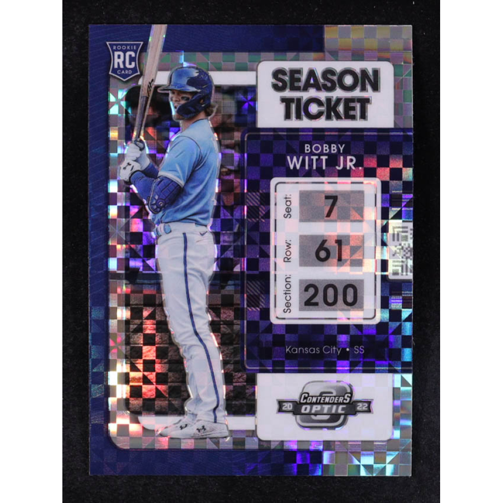 Bobby Witt Jr. 2022 Panini Chronicles Contenders Optic Building Blocks #19 RC at PristineAuction.com