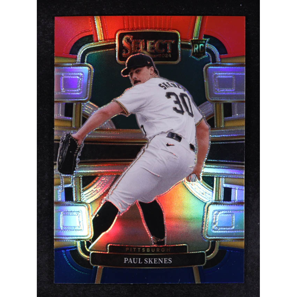 Paul Skenes 2024 Select Prizms Red and Blue #1 RC at PristineAuction.com