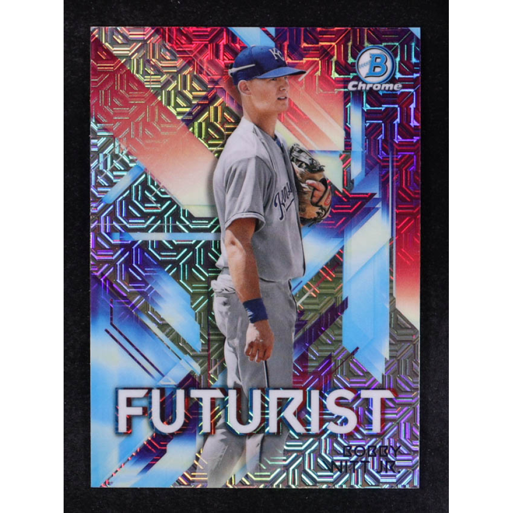 Bobby Witt Jr. 2021 Bowman Chrome Mega Box Futurist Refractors #FUTBW RC at PristineAuction.com