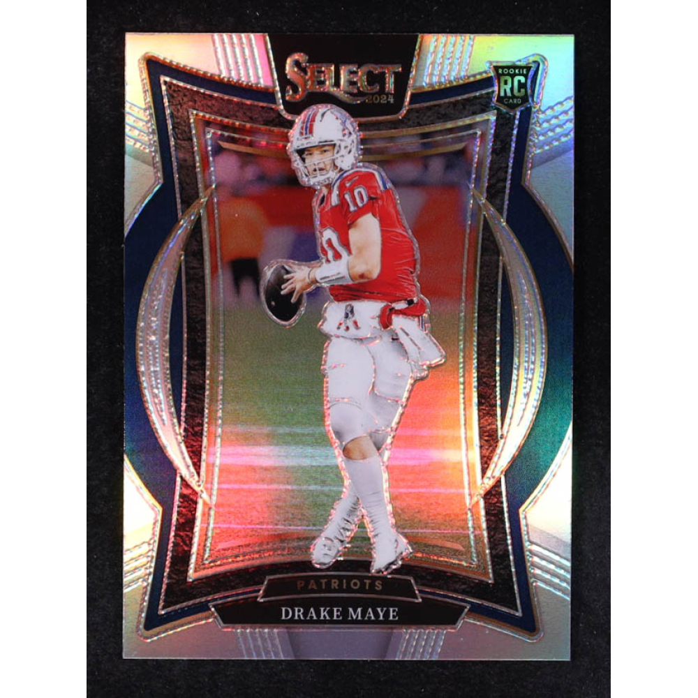 Drake Maye 2024 Select Prizm Silver #27 RC at PristineAuction.com