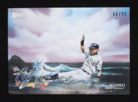 Ichiro Suzuki 2025 Topps X Bob Ross The Joy of Baseball Art of Stealing Paint Splatter #AOS15 #66/99 at PristineAuction.com