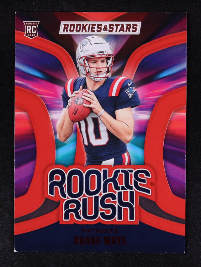 Future Drake Maye Rookie Drake Maye 2024 Rookies and Stars Rookie Rush #16 RC | Pristine Auction
