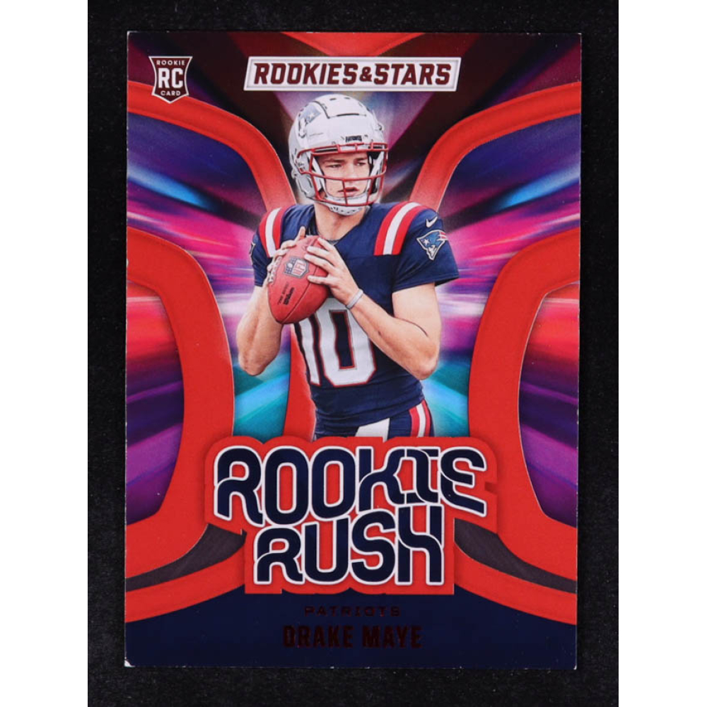 Drake Maye 2024 Rookies and Stars Rookie Rush #16 RC at PristineAuction.com