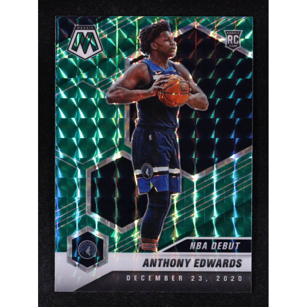 Anthony Edwards 2020-21 Panini Mosaic Mosaic Green #261 DEB RC at PristineAuction.com