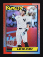 Aaron Judge 2025 Topps Chrome '90 Topps Refractor #90CB11 at PristineAuction.com