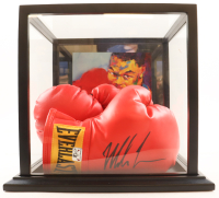 Mike Tyson Signed Pair Of Everlast Boxing Glove Set with Leroy Neiman Art Print Display Case (Tyson) at PristineAuction.com