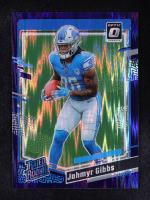 Jahmyr Gibbs 2023 Donruss Optic Purple Shock #236 RR RC at PristineAuction.com