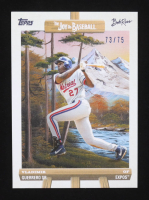 Vladimir Guerrero Sr. 2025 Topps X Bob Ross The Joy of Baseball Easel #59 #73/75 at PristineAuction.com