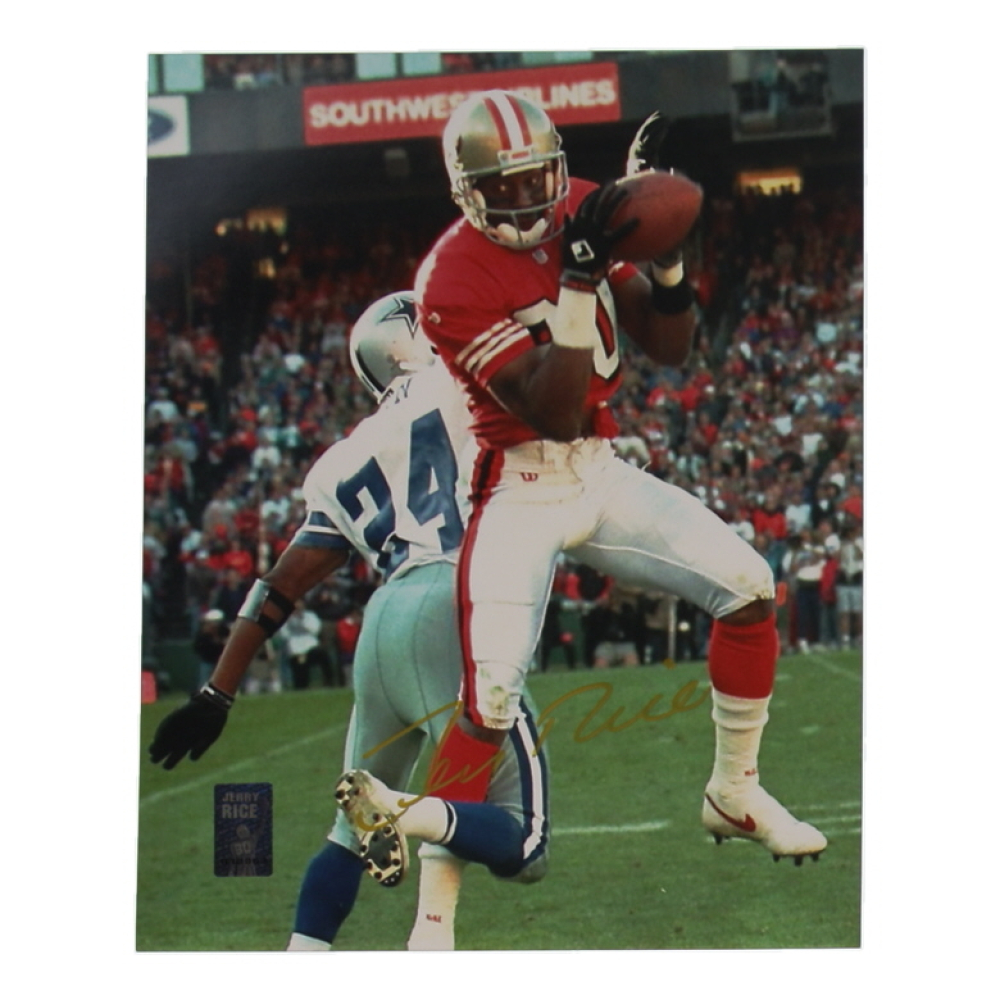Jerry Rice Signed 49ers 8x10 Photo (Rice) at PristineAuction.com