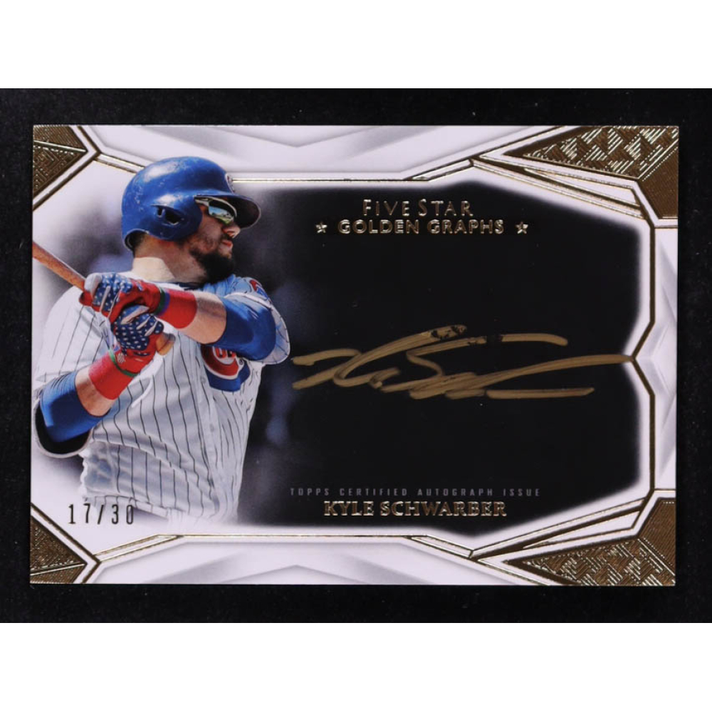 Kyle Schwarber 2019 Topps Five Star Golden Graphs #GGKS #17/30 at PristineAuction.com