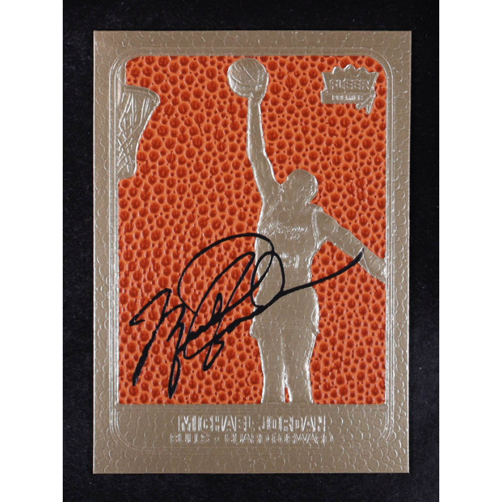 Michael Jordan 1997 Fleer Premier Feel the Game Signature Series 23KT Gold Card at PristineAuction.com