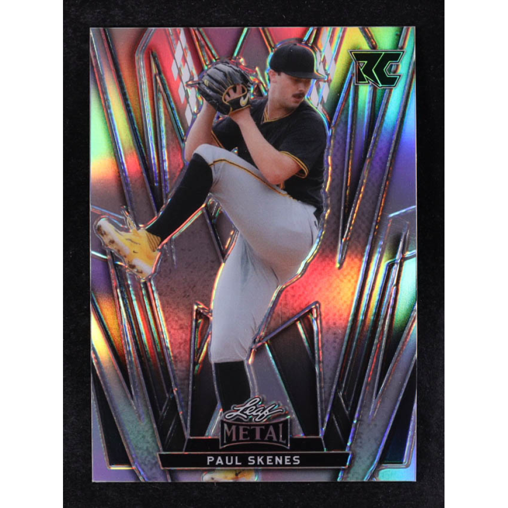 Paul Skenes 2024 Leaf Metal Prismatic Silver #80 #157/185 RC at PristineAuction.com